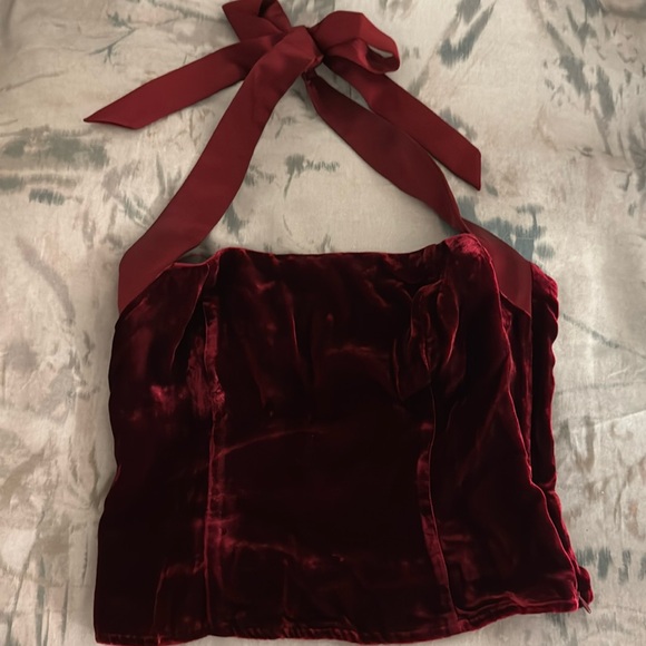 Reformation Malika Velvet Top - Picture 5 of 5